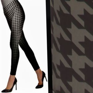 Womens Seamless High-Waist Houndstooth Sweater Legging S/M Grey Combo A New Day™